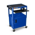 thumbnail image 2 of FSE 373-AVJ42KBC-RB Adjustable-Height Steel AV Cart - Pullout Keyboard Tray Cabinet, 2 of 2
