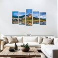 thumbnail image 3 of Elephant Stock Loch Duich Castle Wall Art - Horizontal Multi Panel Canvas - Living Room Wall Decor - Architecture Multi Panel - Blue And Green Decor - 74" x 37", 3 of 8
