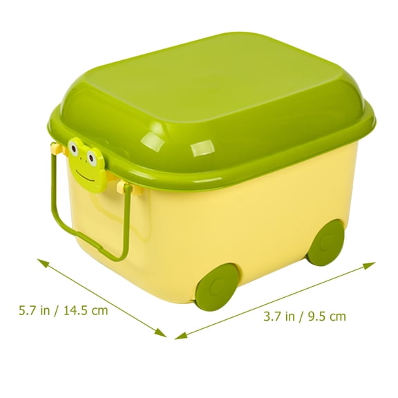 STRANDCHIC Small Under Bed Storage Box Set, Green Toy Organizer Container for Bedroom, Space Saving Storage Solution