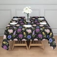 thumbnail image 3 of Pioneer Flower Floral Print Pattern Square Tablecloth, Waterproof Wipeable Spillproof Washable Table Cover for Home Kitchen Party Decor, 52"x52", 3 of 6