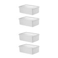 thumbnail image 1 of Cateissary Contenedores de almacenamiento de alimentos multifuncionales para una fácil organización de la cocina Contenedores de almacenamiento blanco lechoso L 3.3L 2Conjunto, 1 of 6
