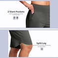 thumbnail image 6 of Women's Bermuda Long Shorts 9" Knee Length High Waisted Stretch Walking Athletic Workout Summer Shorts with Pockets, 6 of 8