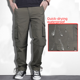 thumbnail image 4 of Pantalones finos de verano para exteriores de secado rápido, pantalones casuales rectos y sueltos con múltiples bolsillos para hombre, pantalones tipo overol desmontables, 4 of 5