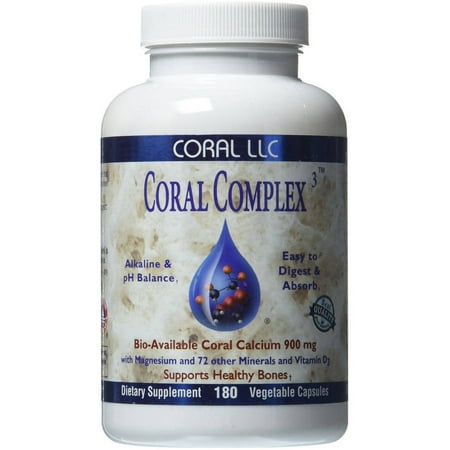 Coral LLC Complexe Coral Bio-calcium de corail disponible, 180 CT