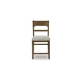 thumbnail image 4 of Signature Design by Ashley Cabalynn Counter Height Upholstered Barstools, Set of 2, Light Brown Frame with Cushioned Oatmeal Seat, 4 of 8