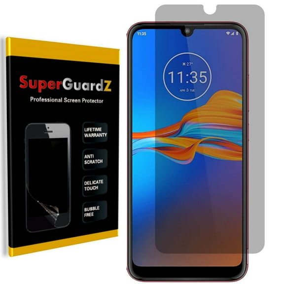 For Motorola Moto E6 Plus - SuperGuardZ Privacy Anti-Spy Screen Protector, Anti-Scratch, Anti-Bubble, Anti-Fingerprint
