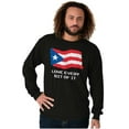 thumbnail image 5 of Puerto Rican Pride Love Every Bit Flag Long Sleeve TShirt Men Women Brisco Brands S, 5 of 5