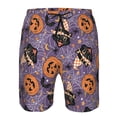 thumbnail image 3 of Balery Vintage Halloween Black Cat Traje de Baño Estilo Hawaiano para Hombre, Shorts de Secado Rápido con Bolsillos-XX-Large, 3 of 6