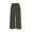 Green#womens business dress capri pants, variant on aohooy Womens Business Dress Capri Pants Summer Stretchy Pull On Office Work Capris Straight Wide Leg Cropped Pant with Pockets Green,XL
