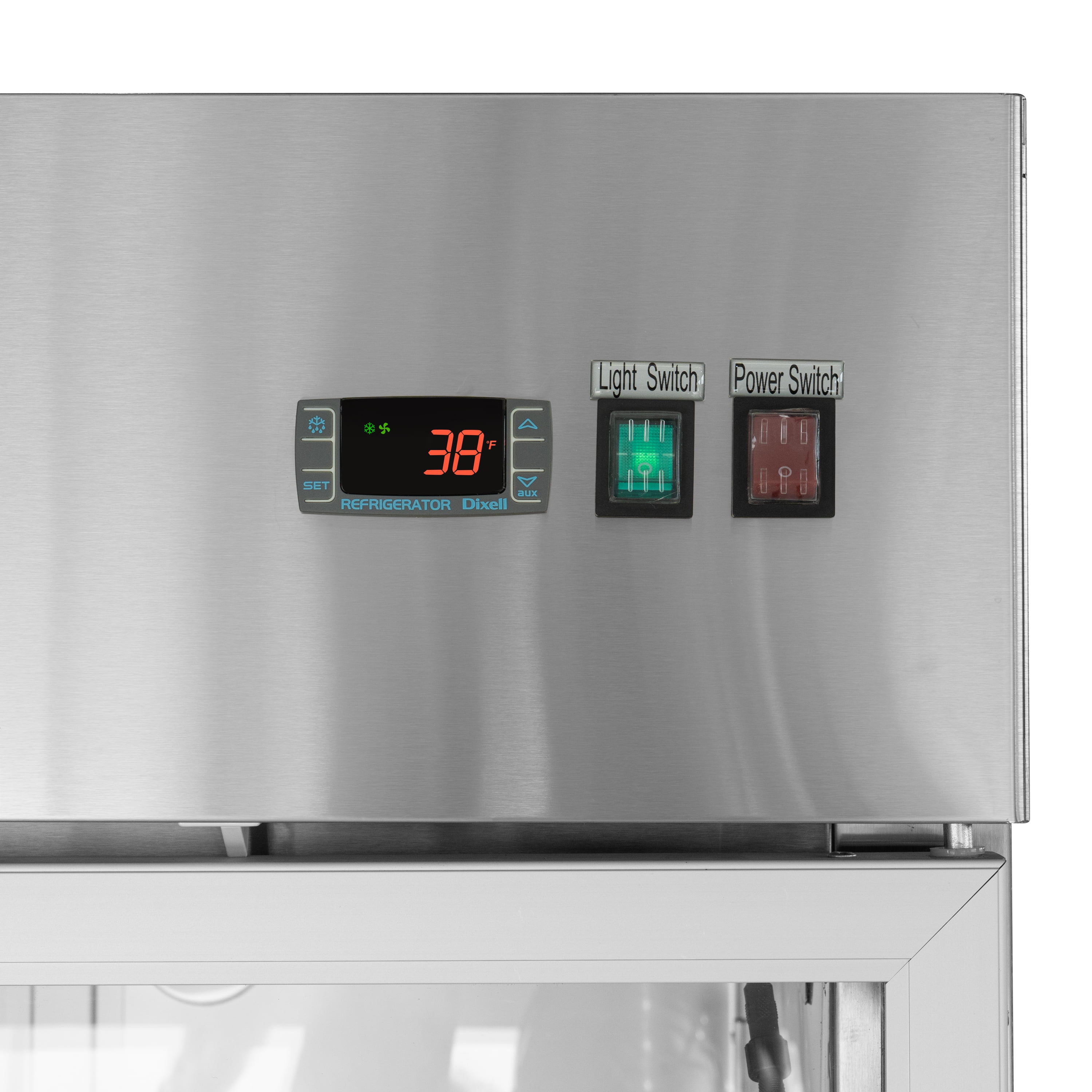 Koolmore 29" 1 Glass Door Stainless Steel Reach-in Refrigerator Cooler in Silver
