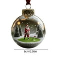 thumbnail image 6 of Dserhfy Christmas Santa Claus Hanging Decoration, Clear Ball Playing Tennis Golf Soccer Basketball Badminton Santa Xmas Tree Hanging Ornament Pendant, 6 of 8