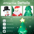 thumbnail image 4 of Topbuy 6FT Tall Christmas Inflatables Tree with Santa Claus & Snowman Blow Up Christmas Tree Outdoor Decoration Lighted Xmas Holiday Party Decoration, 4 of 10