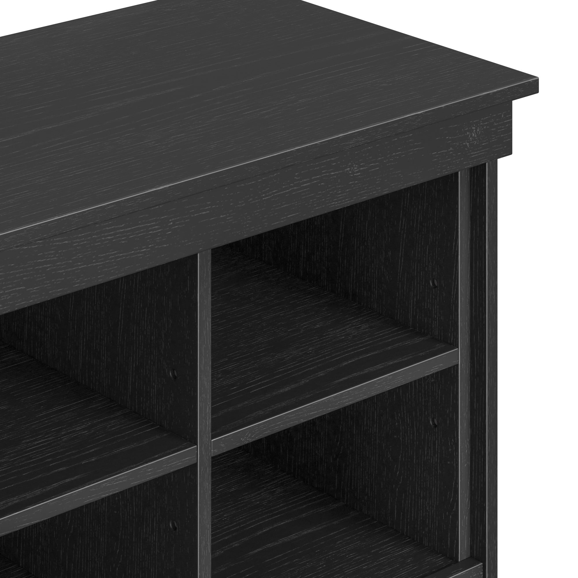 Mainstays Ardent No Tools Open Shelf TV Stand Console for TVs up to 50", Black