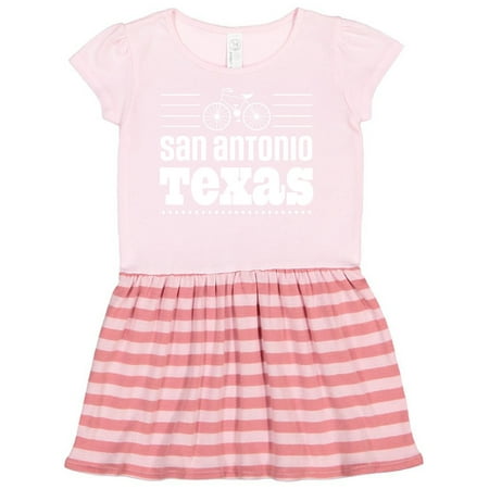 

Inktastic San Antonio Texas Biking Cyclist Gift Toddler Girl Dress