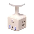 thumbnail image 2 of Multifunctional LED Desk Lamp with Power Strip – Wall Plug Night Light with USB A USB C Outlets – Touch Control Dorm Room Office Bedside Lamp, 2 of 8
