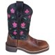 thumbnail image 1 of Bota vaquera negra encerada de cornejo marrón para niños - Talla EE. UU.: 5 Smoky Mountain Boots 3085Y-5R, 1 of 1