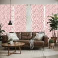 thumbnail image 2 of Ambesonne Birds Window Curtains, Salmon Colored Pattern, Each 28" W x 63" L, Coral Salmon and Peach, 2 of 5
