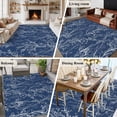 thumbnail image 6 of Area Rug 72×108in, Abstract Branches Navy Blue Floor Carpet Living Room Rug, Modern Minimalist Art Non-Slip Welcome Mat Indoor Rugs for Bedroom Dining Room, 6 of 9