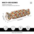 thumbnail image 3 of Salouo Fall Maple Leaves Pattern Cute Bolster Pillow,Cylindrical Pillow Long Pillow for Bed Round Side Pillow for Knee/Leg/Neck ,- Length 24.4" x 9.8" Diameter, 3 of 8