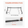 thumbnail image 2 of Truck Ladder Rack Universal 800lbs Capacity - Heavy Duty Steel Cargo Carrier for Pickup Trucks 49-73in Bed Width, 2 of 9