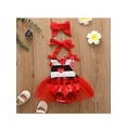 thumbnail image 5 of Bagilaanoe Newborn Baby Girl Valentine's Day Rompers Dress Heart Print Sleeveless Backless Bodysuits Skirts 3M 6M 9M 12M 18M 24M Infant One Piece Short Jumpsuit, 5 of 9