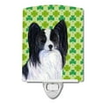 thumbnail image 1 of Carolines Treasures SS4436CNL Papillon St. Patricks Day Shamrock Portrait Ceramic Night Light, 1 of 2