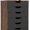 Rustic Brown+Black, variant on GlowPlume 5-Drawer Storage Cabinet with Drawers, Wheels, Rolling Lateral Filing Under Desk, Chest, 19.5" x 16" x 25.5" Office Mobile File Cabinet for Living Room, Study