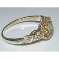 thumbnail image 4 of LBG 10k White Gold Natural Opal & Citrine Womens Vintage Daisy Ring - Size 8.75, 4 of 5