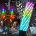 thumbnail image 3 of Luz De Látigo LED RGB De 2 Piezas, 12-24 V 279 LED RGB Control De Aplicación A Prueba De Agua Antena De Látigo De Persecución Para UTV ATV Off Road Sand Truck Boat, 3 of 7