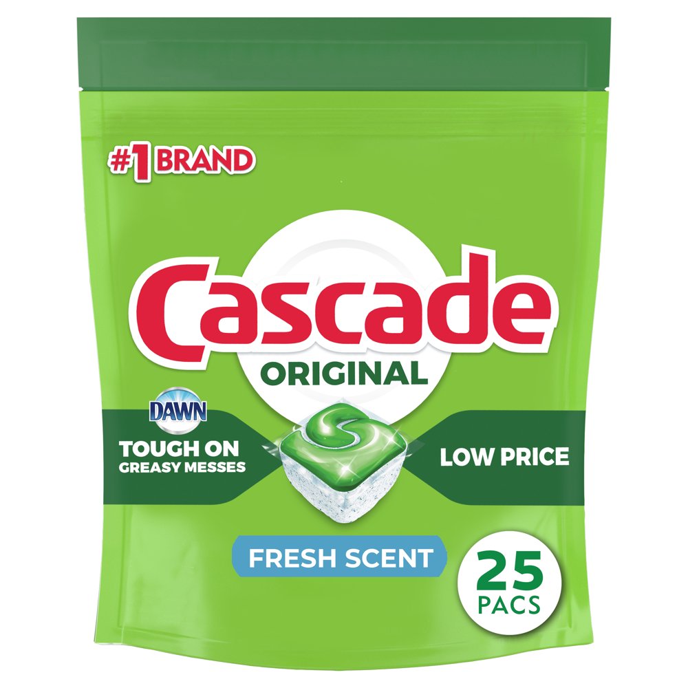 Cascade Original Dishwasher Pods, ActionPacs Dishwasher Detergent Tabs