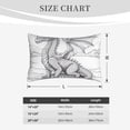 thumbnail image 5 of Binfone Dragon Nest Sketch Standard Size Pillowcase, Long Staple Pure Cotton Envelope Closure Pillow Cover (Pillow core not included),16"x24", 5 of 7