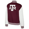 thumbnail image 3 of Women's Colosseum Maroon Texas A&M Aggies French Baguette Full Snap Fleece Jacket, 3 of 3