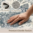 thumbnail image 6 of ODIKA 8'x10' Washable Area Rug Large Vintage Beige Distressed Border Scroll Dining Table Are for Living Room, Under Sectional, Family , Durable, Non-Slip, 6 of 7