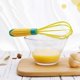 thumbnail image 3 of Batidor de cocina, juego de 2 (amarillo), batidor de cocina de silicona, batidor multifunción, batidor con bonito mango de verduras, batidor para cocinar, 3 of 5
