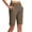Brown1, variant on Plebaso Women's Shorts Knee Length Stretch Long Shorts Womens Summer Athletic Walking Shorts with Pockets