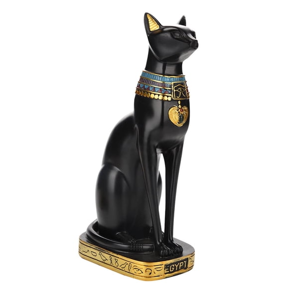 Cat Statue, Egyptian Cat Resin Statue Figurine Household Room Ornament Crafts Gifts Home Decoration Egyptian Decoration Medium size