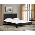 thumbnail image 5 of Allora 3-Piece Modern Wood King Bedroom Set in Brushed Brown/Gray/Antique Brass, 5 of 6