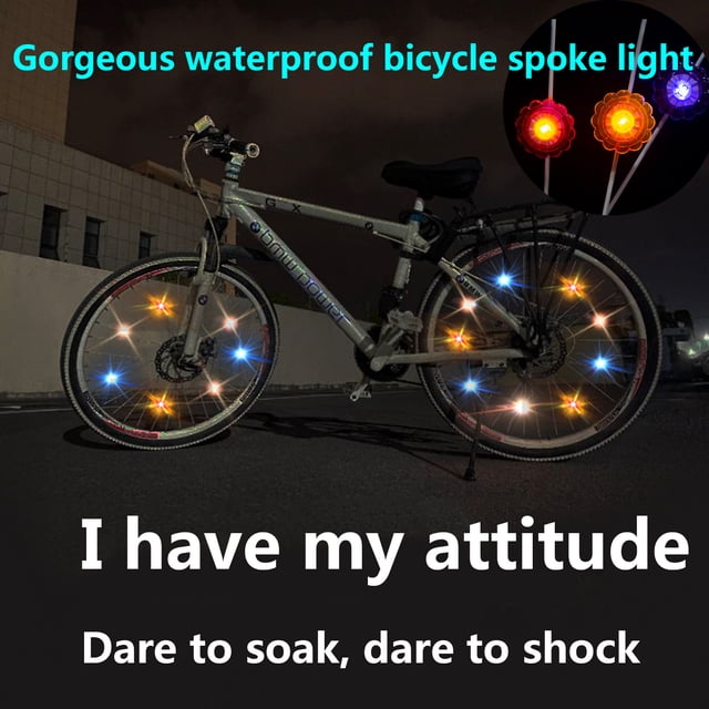 Vaidha Wheel Lights, Bike Spoke Light, Super Bright Tire Wire Light with Flash Mode