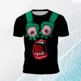 thumbnail image 6 of jowamay Funny T-Shirts for Men 3D Facial Expression Graphic Funny Printed Crew Neck Casual Graphic Tees Top for Daily Wear, 6 of 8