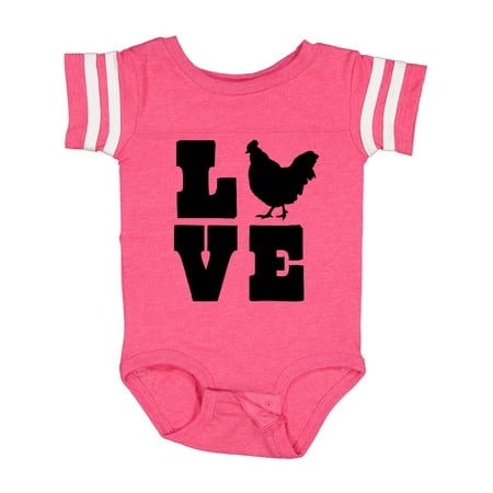 

Inktastic Love Chickens Gift Baby Boy or Baby Girl Bodysuit