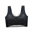 thumbnail image 1 of inalámbrico para mujer, ropa interior para mujer, todos los días, ligero, cómodo, para niñas, sin aros, correa ancha, Negro L 75BCD Sunnimix Sujetador de mujer, 1 of 8