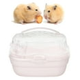 thumbnail image 3 of Estuche de transporte para hámster, portátil, ligero, para animales pequeños, ideal para viajes al aire libre, color rosa cereza claro, 3 of 12