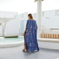 thumbnail image 5 of Fashion Print Beach Cover Up Long Robe Bikinis Cover Ups Plus Size Beach Dress, 5 of 13
