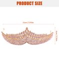 thumbnail image 2 of HOOWIFFY Red Alloy Bridal Wedding Headpiece, Elegant Lightweight Hair Accessory for Brides, Weddings, and Special Events, 2 of 5