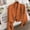 Orange, variant on Women's Casual Blazer, Office Smart Long Sleeve Suit Jacket , Women's Blazer Jacket, Solid Office Coat, Professional Layer Army Green Xxl