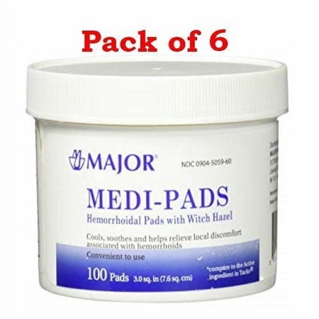 Tucks Medicated Cooling Hemorrhoidal Pads w/ Witch Hazel, 40ct, 6-Pack