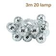 thumbnail image 2 of Mirror Ball Light String Disco Ball Silver String Light Led Light String Lanterns Para Party Bar Holiday Patio Garden Dormitorio Decoración 20 Led Eigraketly HA025230-02, 2 of 5