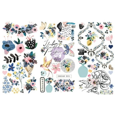 Buy Re-design Prima FOLIAGE COLLECTOR 6X12 Decor Transfers 3 Sheets #655426 Online In India