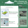thumbnail image 4 of SANOPY 10' x 10' Pop up Canopy Tent, Adjustable Commercial Instant Outdoor Party Tent with 3 Removable Sidewalls, Carry Bag, White, 4 of 6