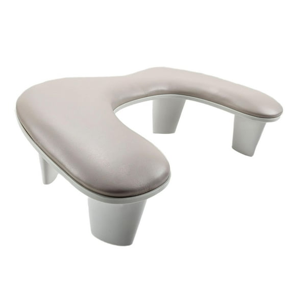 Reposabrazos en forma de U, reposamanos para uñas, soporte para reposabrazos para uñas, cojín para reposamanos de manicura para salones de tecnología marrón